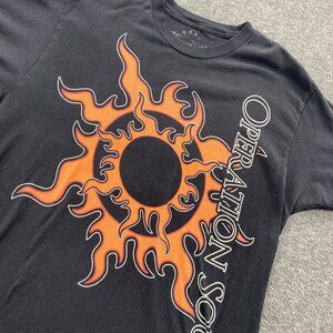 Operation Soul Shine Rock T Shirt Mens Large Rock Band Tour Concert Faded Grunge